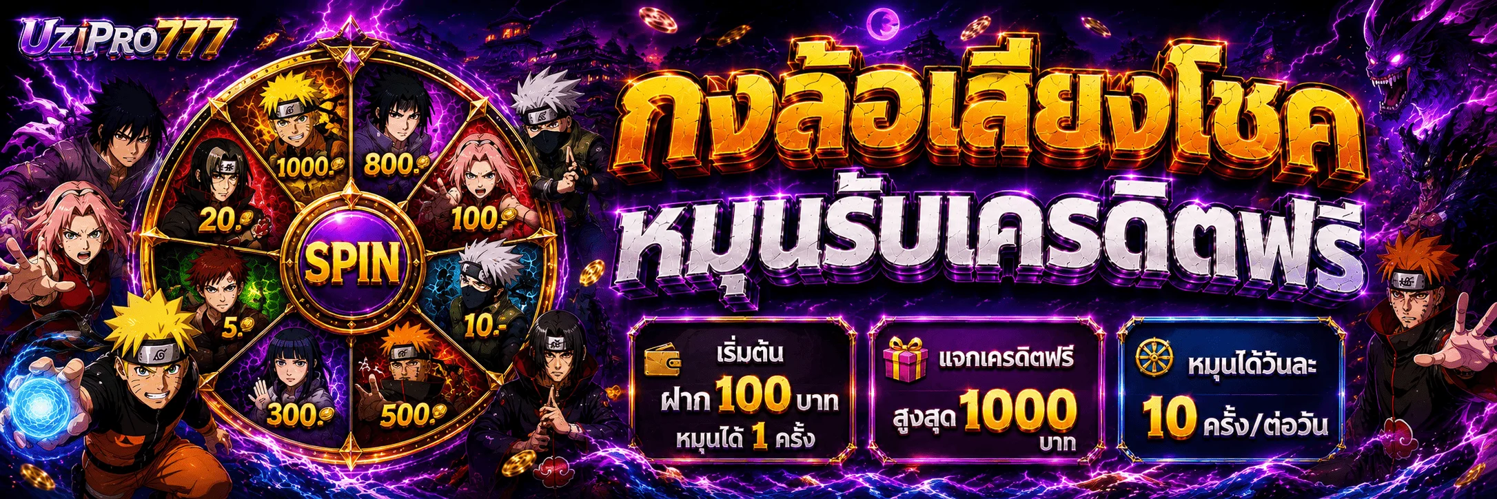 UZIPRO777 เครดิตฟรี โปรโมชั่นใหม่ ทางเข้าล่าสุด